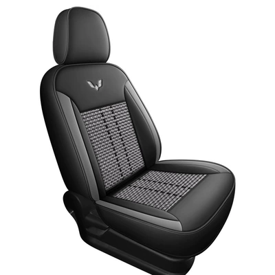 Modelə uyğun (Original) oturacaq örtükləri – Full Surround Special Seat Cover - stylish-gray-standard-version-seven-seater-middle-row-conjoined