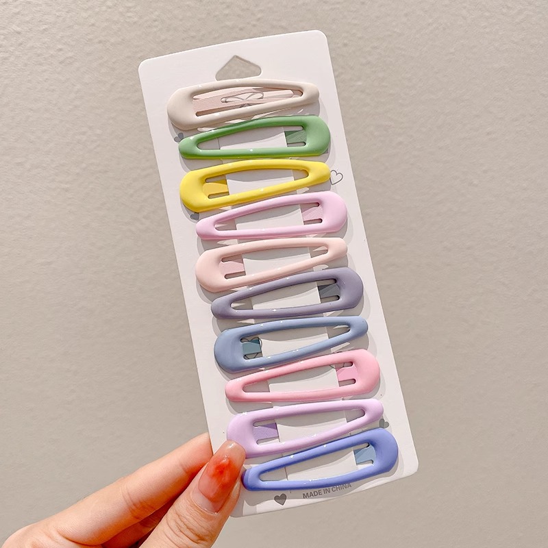 Clips de cabello de color caramelo para mujeres clips de BB lateral clips de boquilla clips para niños no lastimar la frente frangeas rotas clip de cabello tocado