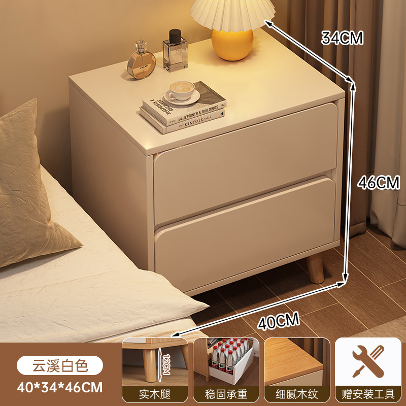 gabinete lateral de la meseta de cabezal de cama moderno y simple pequeño estante para habitaciones de alquiler doméstico dormitorio simple gabinete de almacenamiento image 8