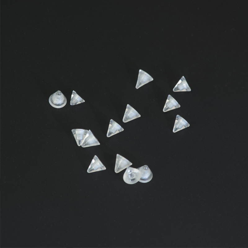 Piercing per orecchio, osso, labbro o lingua, trasparente, invisibile, in acrilico, con sfera di ricambio e filettatura esterna, da 3-8 mm._voghion.com