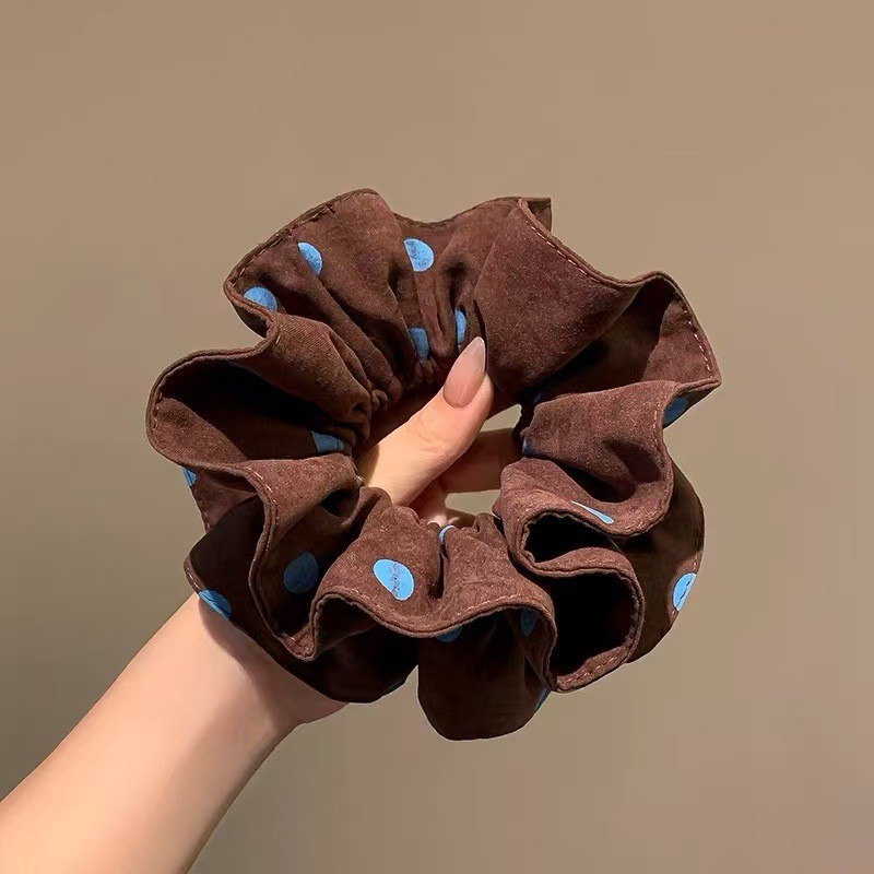 Coletero Scrunchie para Cabello de Tela Artesanal para Peinados image 19