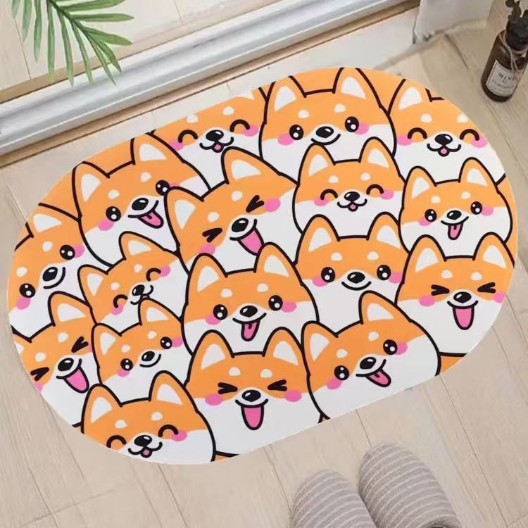 Absorbant Bathroom Floor Mat Non-slip Diatomaceous Earth Carpet_voghion.com