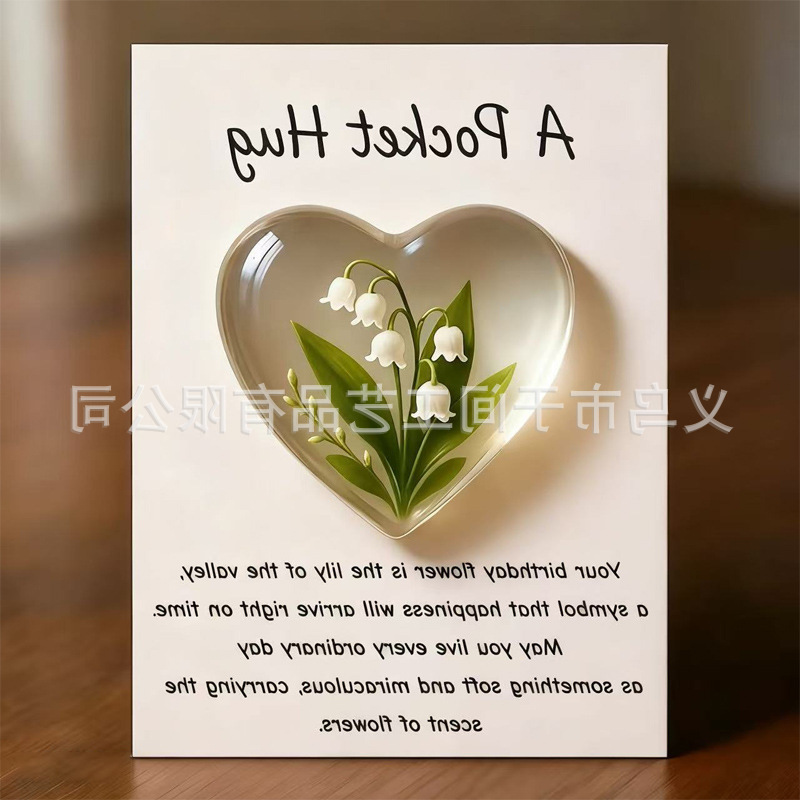 Colgante transfronterizo nuevo colibríes amor animal acrílico regalos de regalo de día de la enfermera regalos de día de San Valentín regalos 2D
