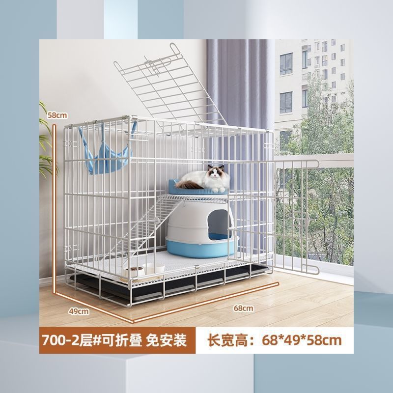 Jaula de gato doméstica interior de dos pisos gato villa no ocupa tierra mascota casa de gatos casa de gatos pequeña casa de gatos casa de gatos