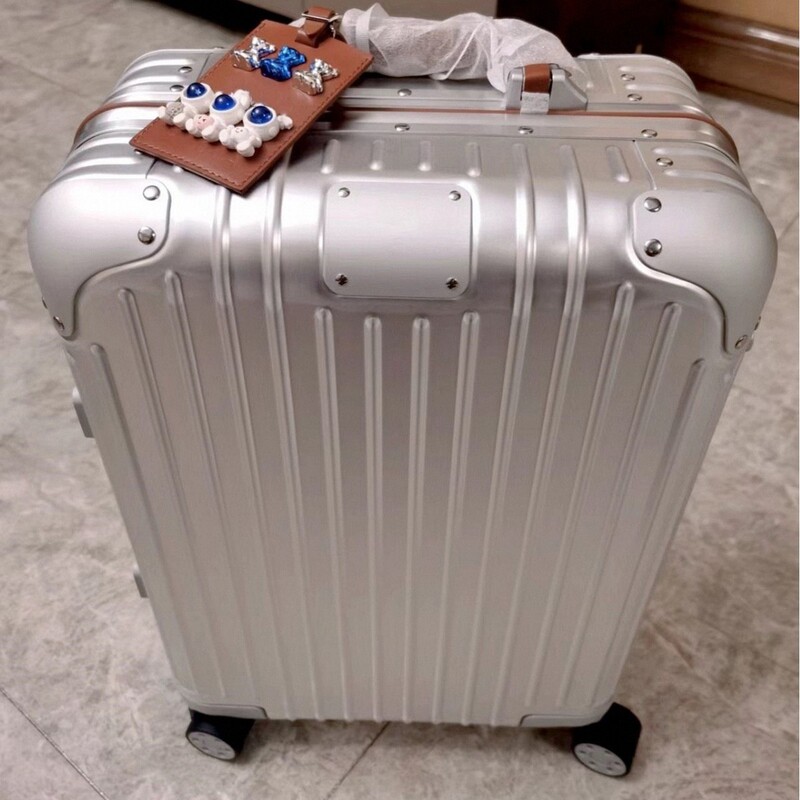 Cross-Border Rime Original All-Aluminum Magnesium Alloy 925 Classic Universal Wheel Suitcase Women's Suitcase