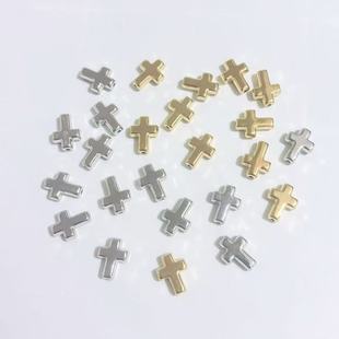 Plastic ABS electroplating CCB three-dimensional cross beaded manufacturers in stock DIY bracelet with beaded accessories material