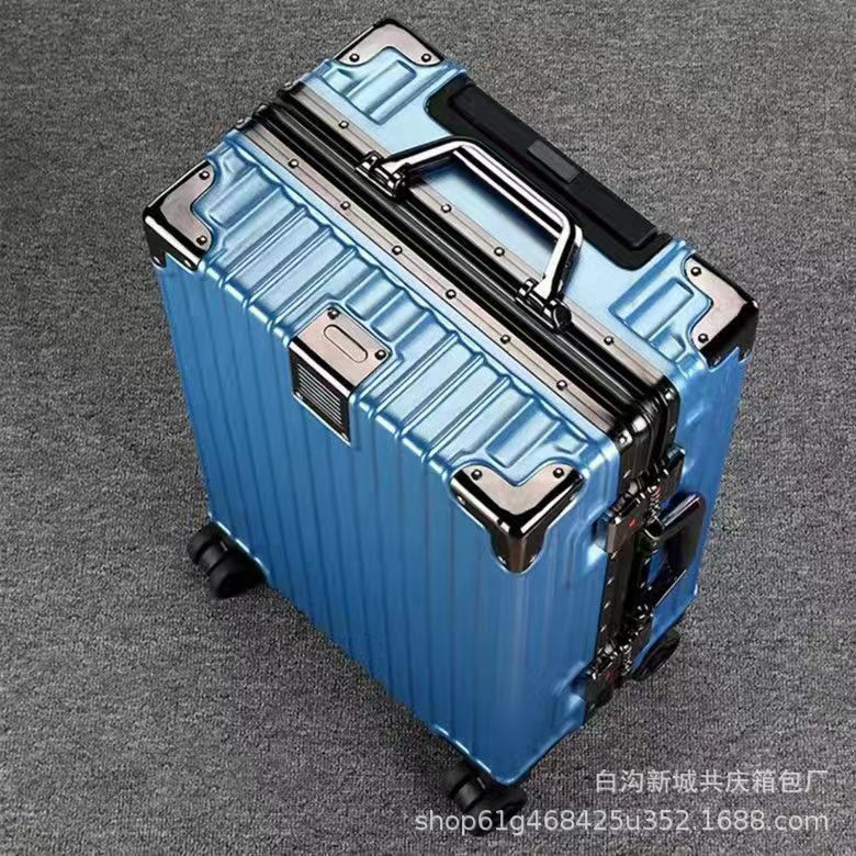 荷物新しい大容量アルミフレームトロリーケース学生ユニバーサルホイール男性と女性のスーツケースパスワードボックス強くて耐久性のある|undefined