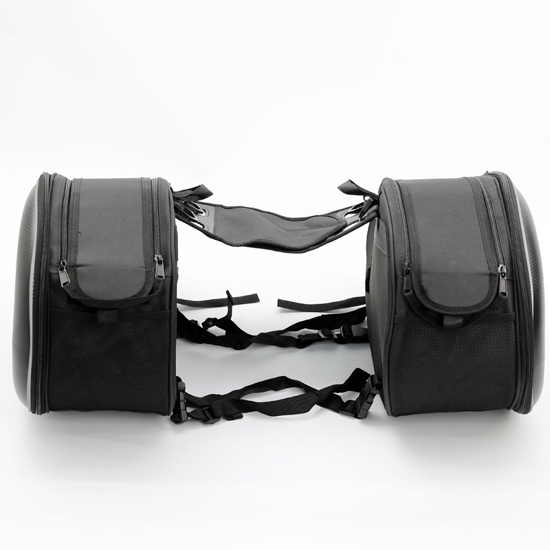 Motorcycle Saddle Bag, Helmet Bag, Waterproof Rear Seat Side Bag, Hanging Bag, Pannier Bag, Long-Distance Motorcycle Travel Luggage Bag, Motorcycle Equipment