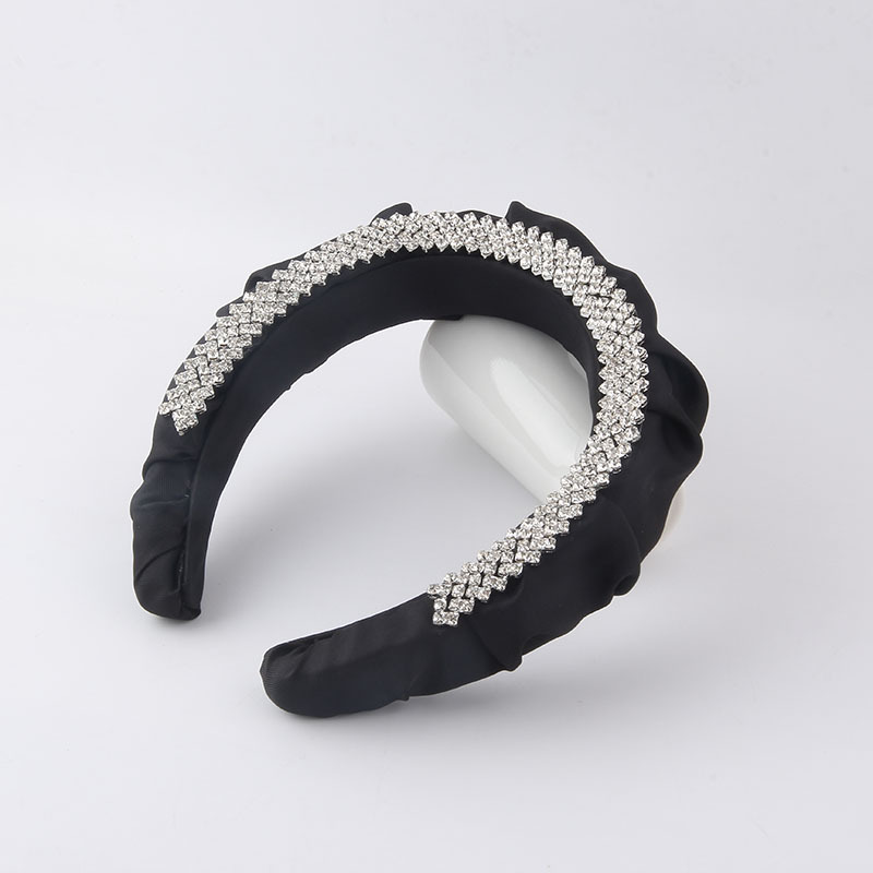Fashion Light Luxurious Personality Sponge Silk Fabric Geometric Headband display picture 4