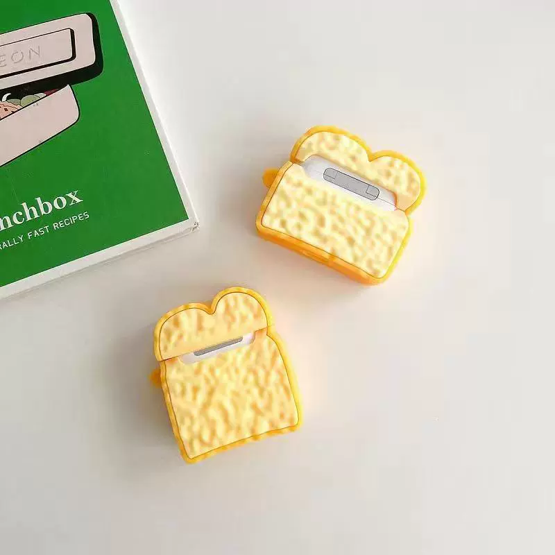 Силиконовый защитный чехол (для Apple) AirPods — милые мультяшные дизайны с карабином, подходит для 1/2/Pro/3/4