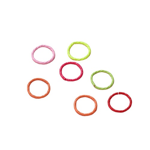 Cross-border hot selling colorful embossed ring open ring ring paint single ring connecting ring diy handmade basic accessories