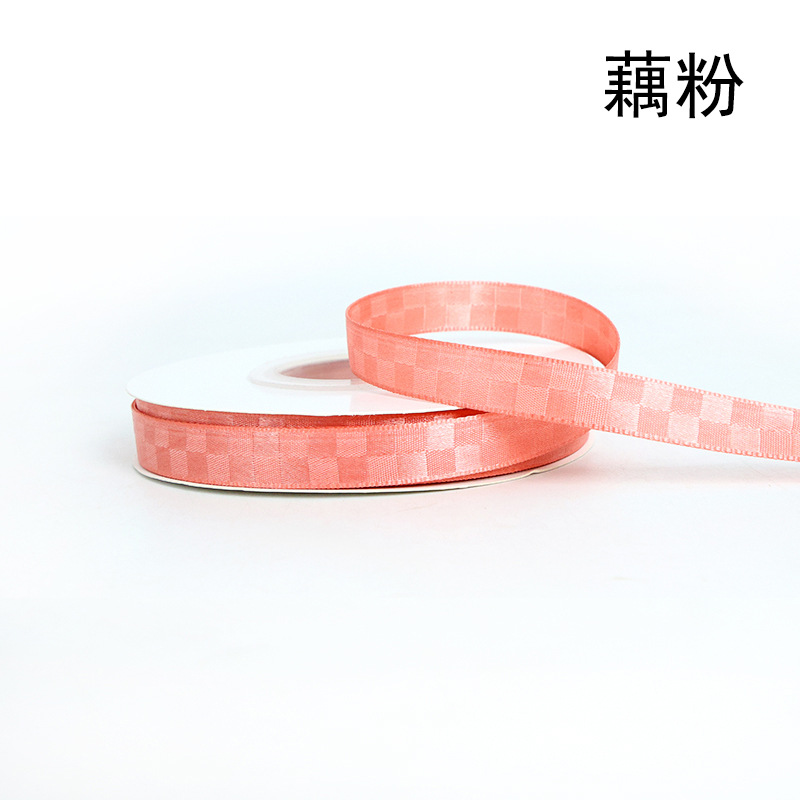 Cinta a cuadros con cinta a cuadros, caja de regalo de flores, embalaje, cinta de tela, lazo, cinta de bricolaje hecha a mano, personalización transfronteriza