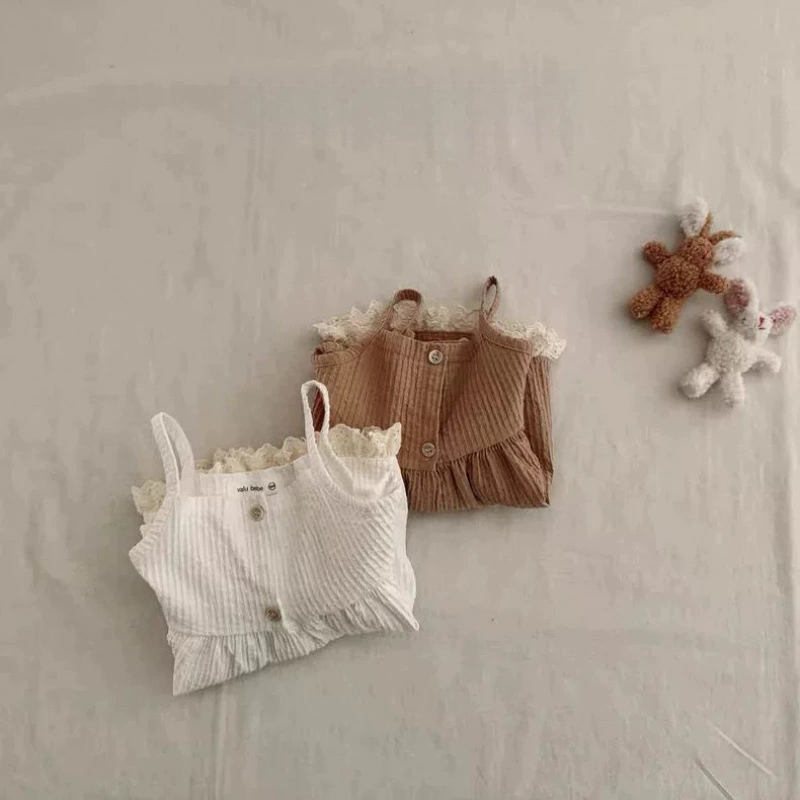 Детское Slip dress, бренд летняя пижама для выхода, западный стиль, корейский стиль, детская одежда