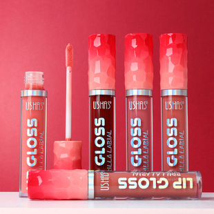 Ushas Amazon Cross-Border Moisturizing Lip Glaze Lip Gloss Non-Fading Lipstick Non-Stick Cup Liquid Lip Gloss