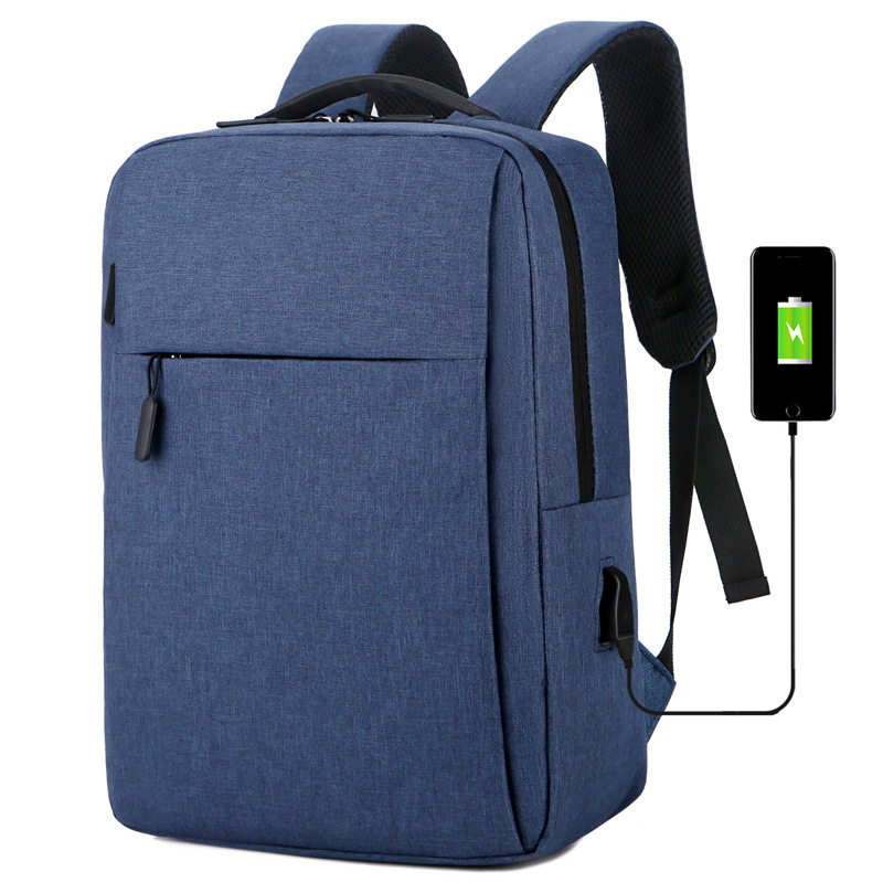 Nuevo estilo de comercio exterior, viajes de negocios de alto valor, carga USB, mochila de 15,6 pulgadas de gran capacidad, mochila escolar para estudiantes de secundaria