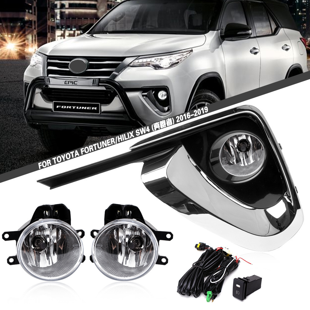 Aplicable a TOYOTA 16 17 18 19 año corredor delantero conjunto de luz de niebla FORTUNER luz diurna