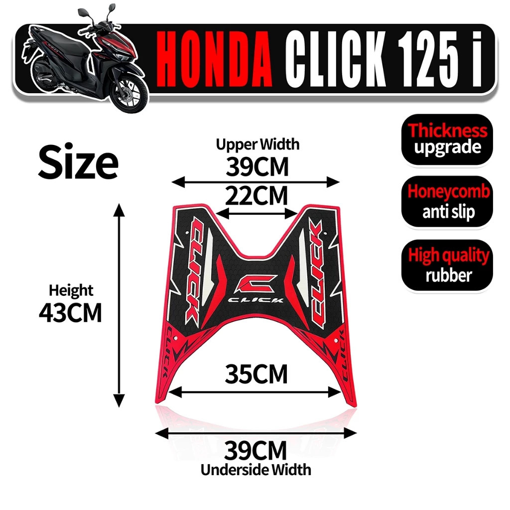 Suitable for Honda Click 125I V1 V2 Scooter Electric Motorcycle Anti-Slip Footrest Cross-Border Factory