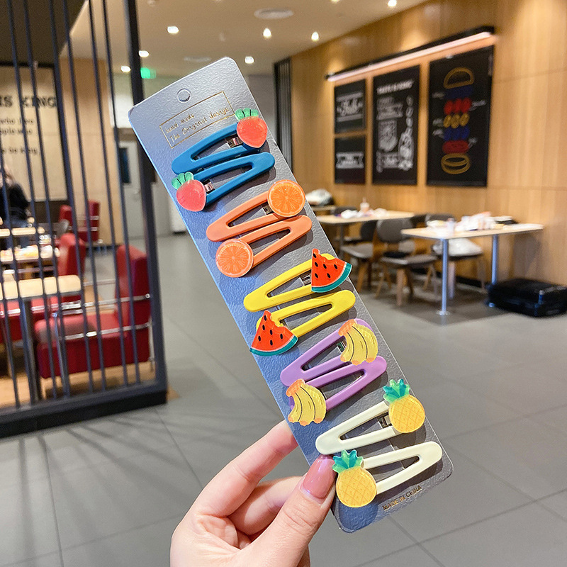 La horquilla de los niños niña BB tarjeta de clip pelo roto bebé horquilla niña princesa clip tocado lindo flor accesorios para el cabello