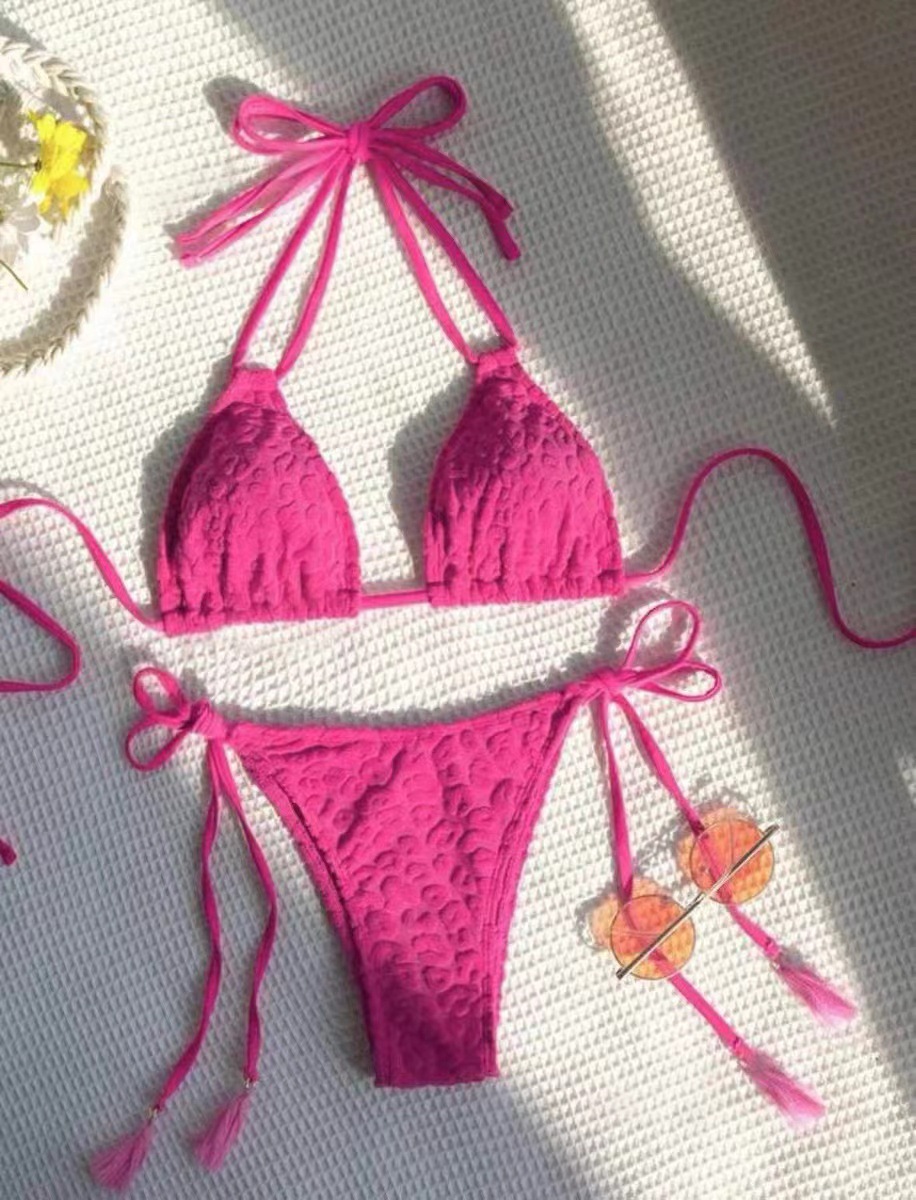 Set bikini donna sexy due pezzi con spalline incrociate da mare_voghion.com