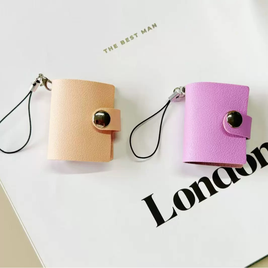 迷你1寸2寸PU皮革相册一宫格卡册小卡片爱豆大头贴收纳小相册影集