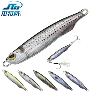 3D Printing Iron Plate Luya Bait Long DUO Sea Fishing Laser Bionic Fake Bait Speed Sinking Shore and Luya Iron Plate Lead Bait