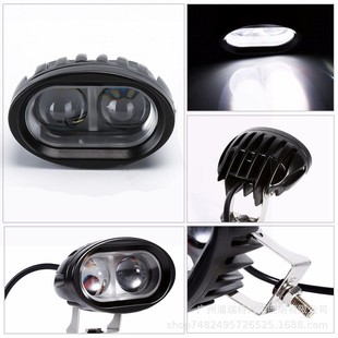 Led Light Work Light Car Light Forklift Light 20W Oval Off-Road Vehicle Light Motorcycle Lens Spotlight Car Light