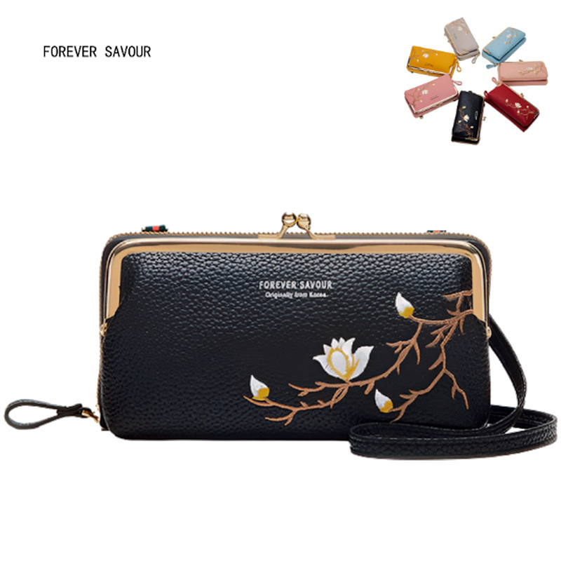 New Large Capacity Mini Mobile Phone Bag Women's Niche Mobile Phone Bag Crossbody Spring Zipper Long Women's Wallet Wholesale