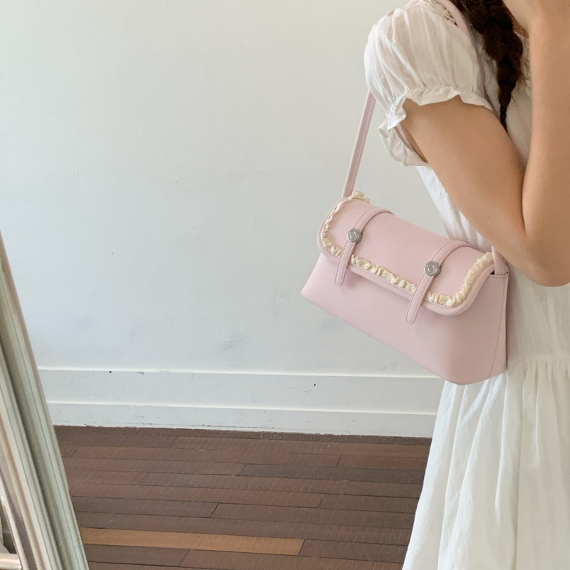 Diseño sensación de viaje diario bolso axilar 2026 mujer verano nueva moda moda moda bolso de hombro temperamento casual simple image 3