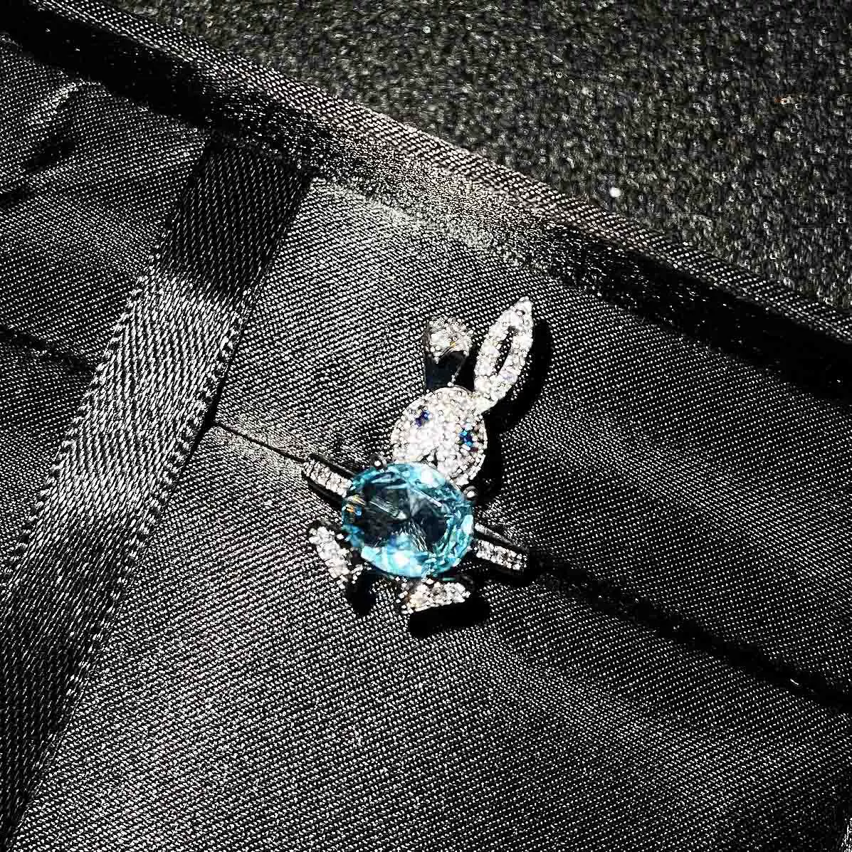 Organic earrings, cute pendant, rabbit, ring, micro incrustation, diamond encrusted