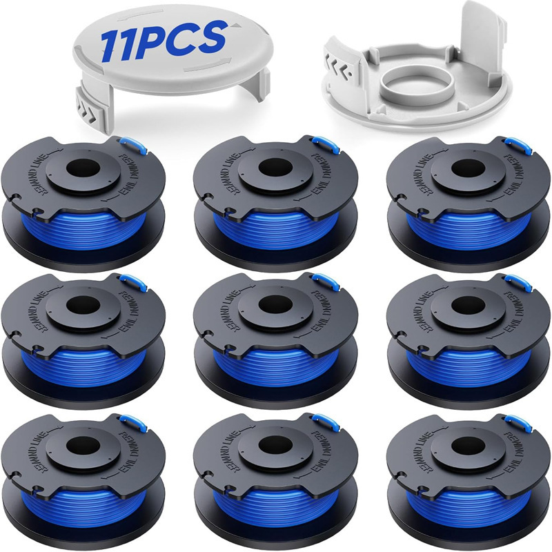 Set R9+2 Blue Is Suitable for Ryobi Ac14Rl3A Spool/Ac14Hca Spool Cover Trimmer Head Coil Set R9+2 Blue Is Suitable for Ryobi Ac14Rl3A Spool/Ac14Hca Spool Cover Trimmer Head Coil