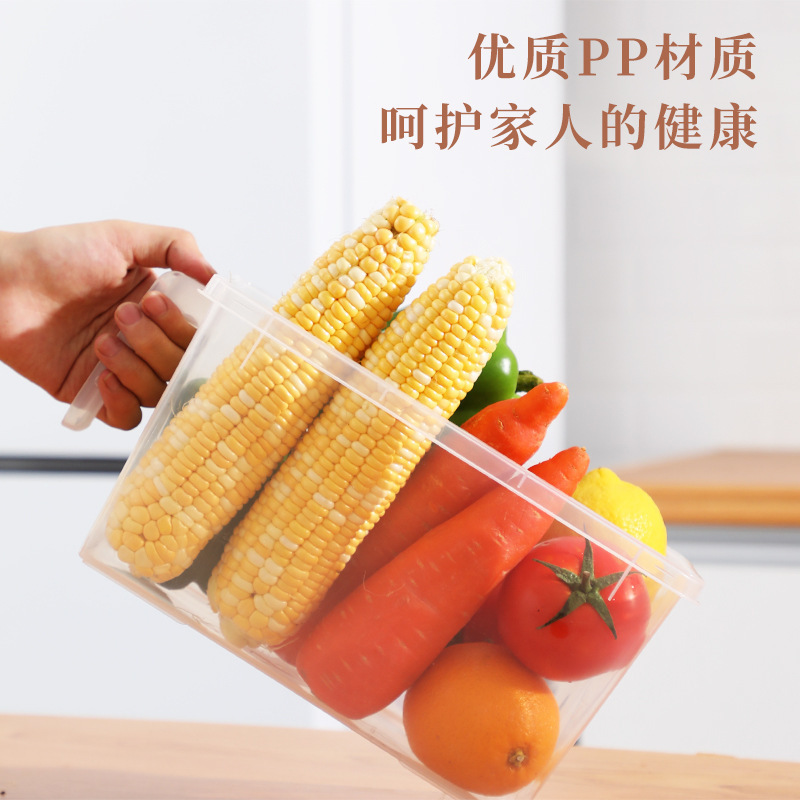 冷蔵庫収納ケース取っ手果物保存ケース冷蔵庫整理ケース台所果物野菜食品大容量収納ケース|undefined