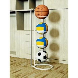 Basketball Storage Rack Removable Iron Storage Rack Foldable Sports Goods Storage Rack Basketball Rack Ball Frame