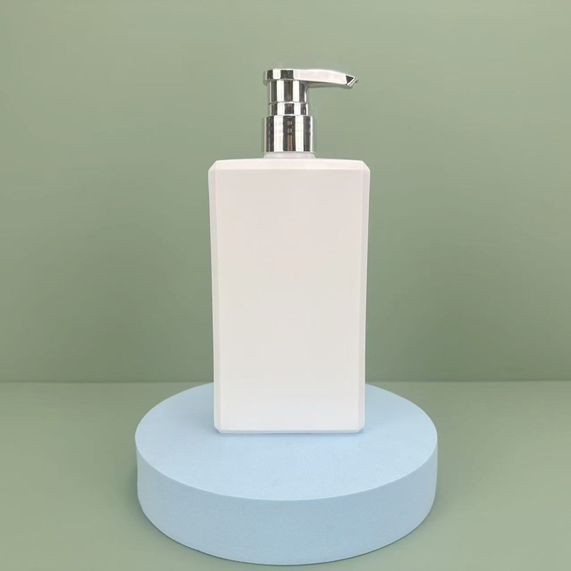 500mlPE塑料瓶扁方形瓶洗面奶瓶洗手液洁面乳瓶洗发水沐浴露瓶