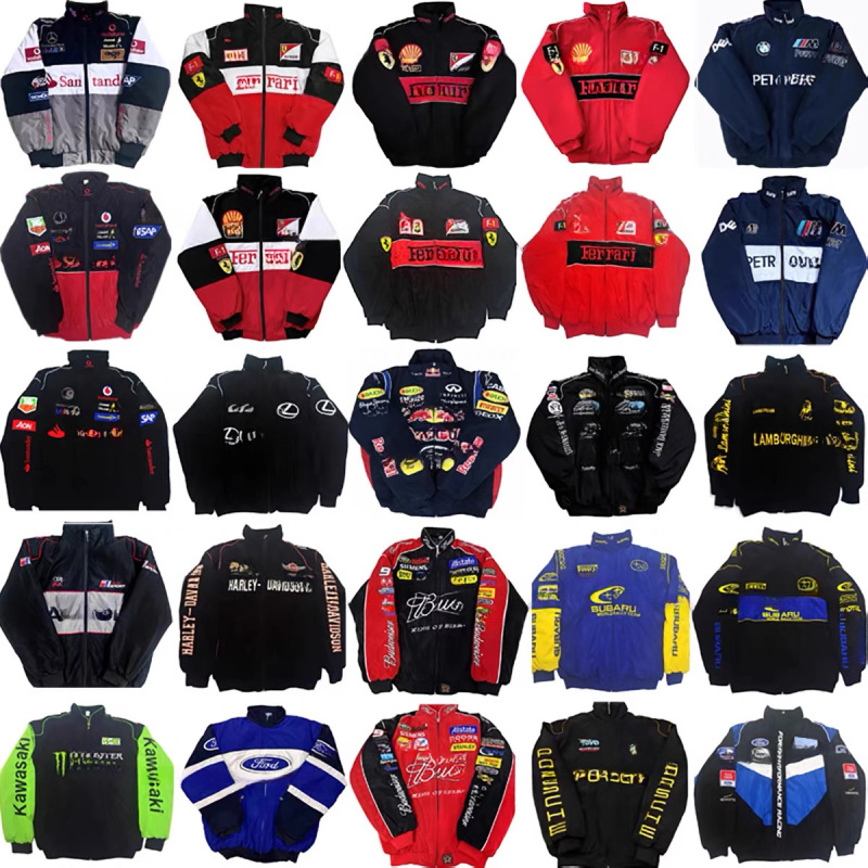 F1 Embroidered "Thin Style" New Racing Suit, Same Style as in the Fast-Paced Racing Show, Long-Sleeve Cycling Suit, Motorcycle Jacket F1 Embroidered "Thin Style" New Racing Suit, Same Style as in the Fast-Paced Racing Show, Long-Sleeve Cycling Suit, Motorcycle Jacket