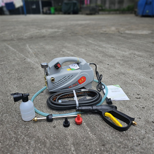 220V Household Car Washing Machine Jm-2208C Satchel Air Conditioner Home Appliance Cleaning Machine High Pressure Water Pump Gun Head