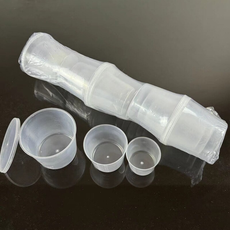 Three-Piece Fishing Measuring Cup with Scale, Transparent Bait Mixing Measuring Cup, Fishing Feed Measuring Cup Combination, Fishing Gear Accessories Three-Piece Fishing Measuring Cup with Scale, Transparent Bait Mixing Measuring Cup, Fishing Feed Measuring Cup Combination, Fishing Gear Accessories