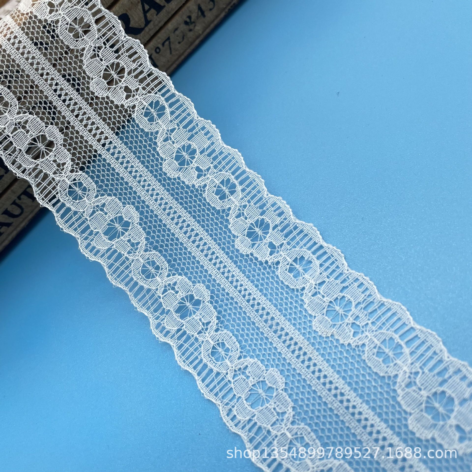 蕾丝花边工厂现货批发4.3cm无弹力玩具发夹工艺品服装花边