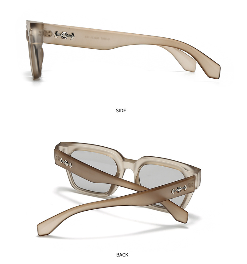 Herren Sonnenbrille Mit Quadratischem Rahmen Für Den Street-look_voghion.com