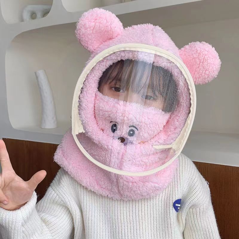 아동모델-[곰자수마스크]-코리안핑크