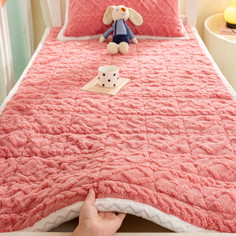 Nuevo tipo de cama de lana de leche, colchón de lana de coral lavable con máquina, colchón antideslizante de lana de coral, colchón de lana de coral, colchón de lana de coral, colchón de lana de coral image 9