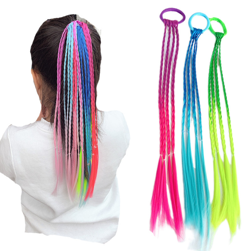 Fashion Gradient Color Chemical Fiber Hair Tie display picture 2