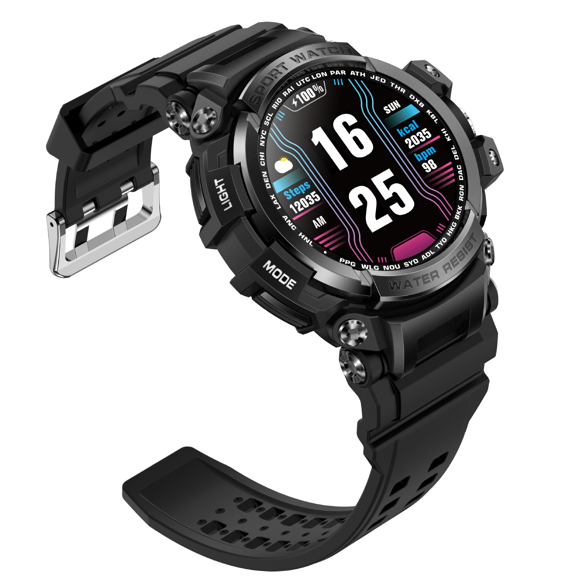 Outdoor Sport Smartwatch Mit Bluetooth Anruf Und Herzfrequenz_voghion.com