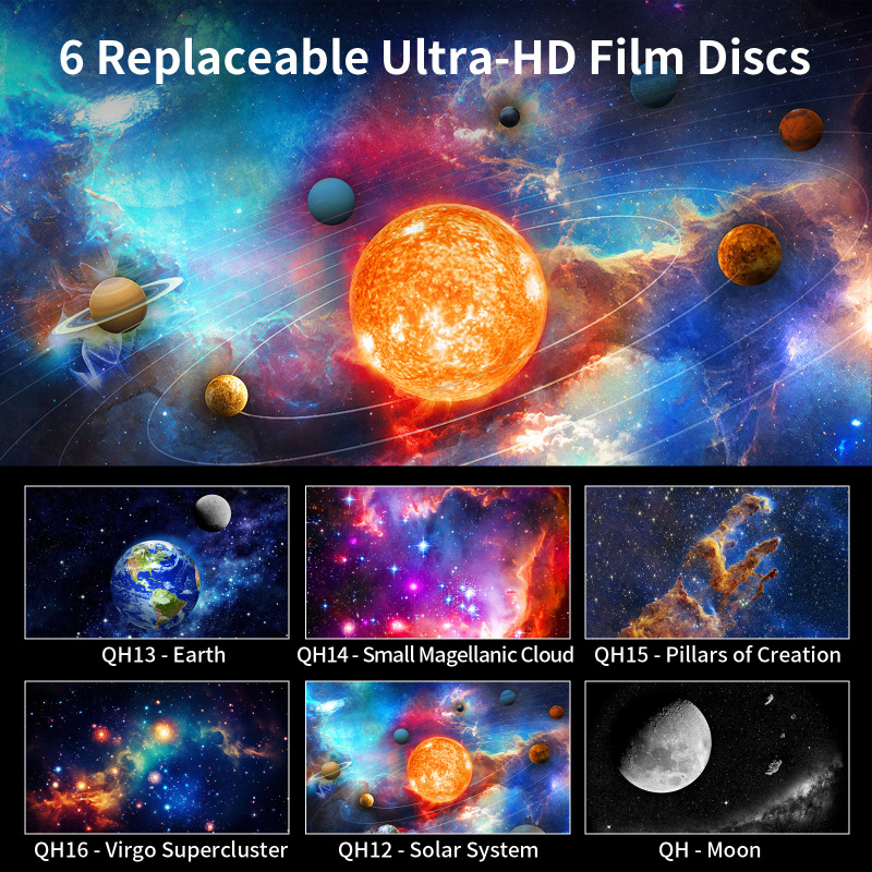 クロスボーダー Amazon ミニ望遠鏡星空投影ランプ雰囲気プロジェクター寝室廊下壁ランプ投影|undefined
