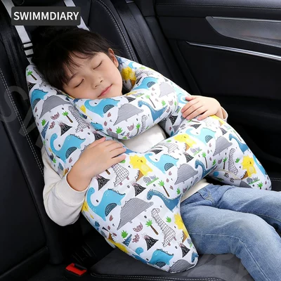 artifact shoulder guard — Seat belt shoulder pad - dinosaur-paradise-neck-pillow-with-removable-and-washable-liner-pure-cotton-fabricbreathable-style