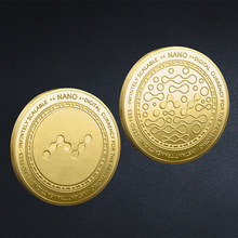 厂家批发金属新数字虚拟硬币NANO XRB ADA ETH 比特币 纪念币收藏