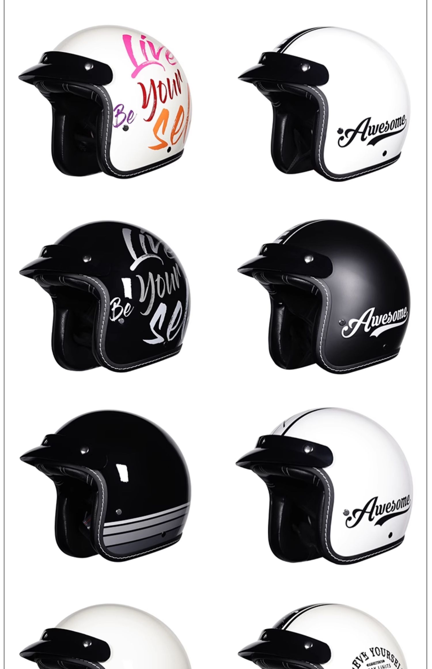 Orz motorcycle helmet men's and women's 3C certification 3/4 helmet winter retro half helmet electric locomotive four seasons can be equipped with Bluetooth
