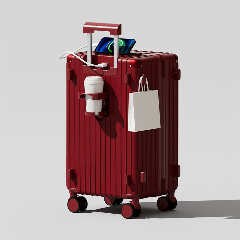 Maleta para mujeres, 28 pulgadas, multifunción, 20 pulgadas, rueda silenciosa universal, caja de embarque a prueba de explosiones.