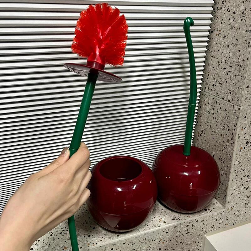 【新居用エクスプレス100】チェリートイレブラシ 家庭用 死角なし 浴室トイレブラシ クリエイティブでかわいい|undefined