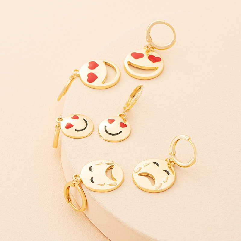 Korean Fun Expression Alloy Earrings Wholesale display picture 8