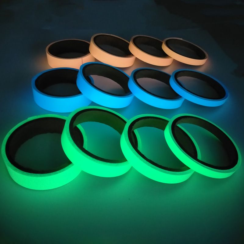 3 M creative DIY luminous strip blue green orange light self-adhesive fluorescent stickers door wall top wall bedroom luminous decoration